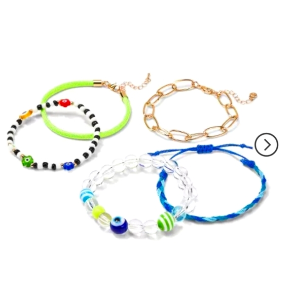 wild fable Jewelry - Wild Fable Evil Eye Bracelet set of 5